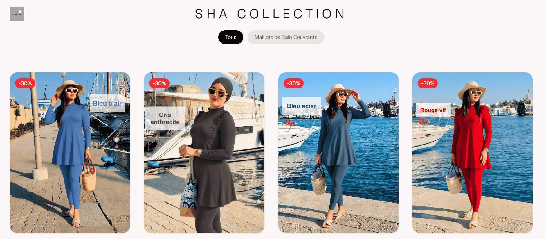 Site web de shacollection.tn