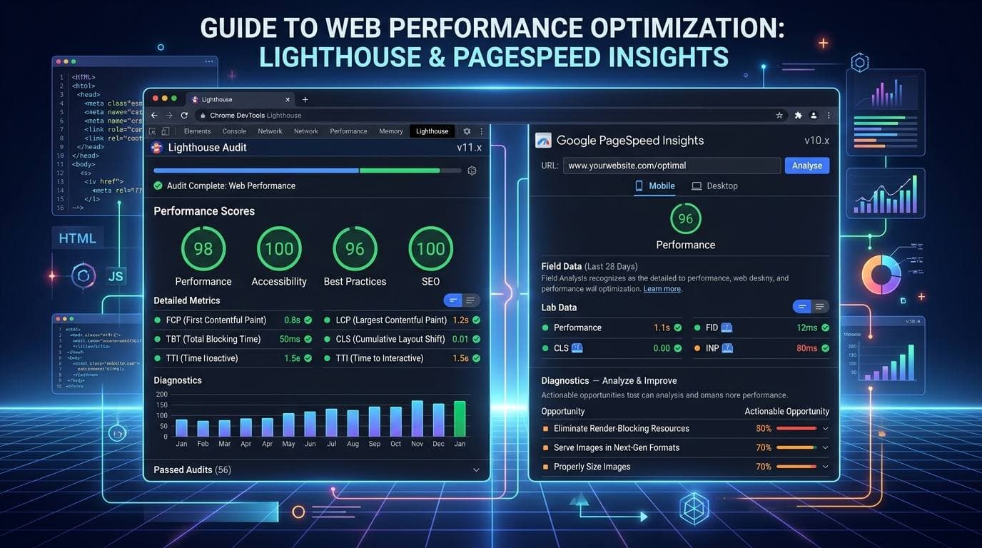 Google Chrome Lighthouse vs. PageSpeed Insights: How to Master Web Performance Audits